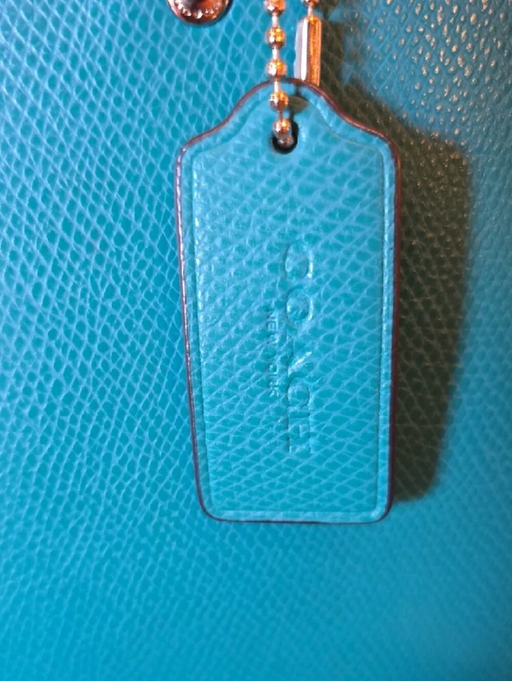 Coach Turquoise Dome Satchel - Structured Leather Handbag